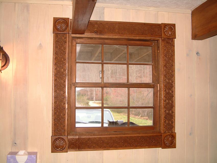 Window trim carvings
