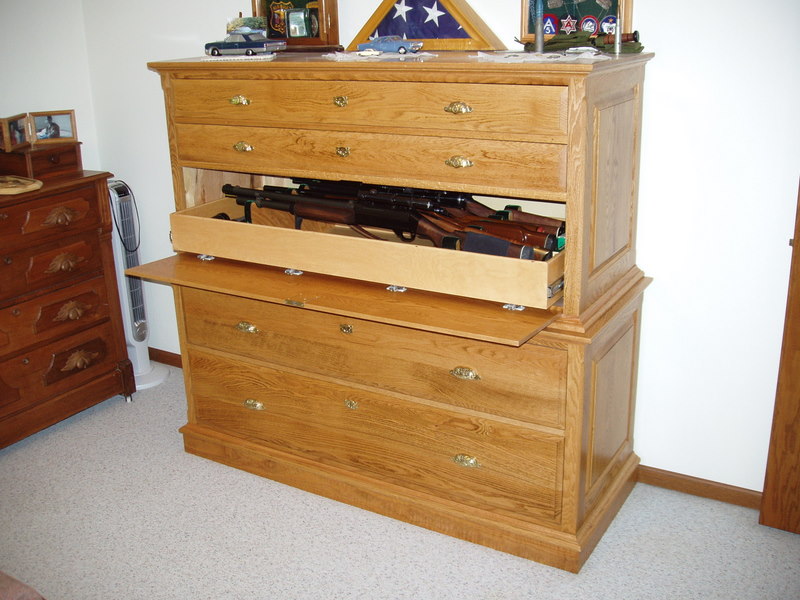 dresser gun cabinet plans