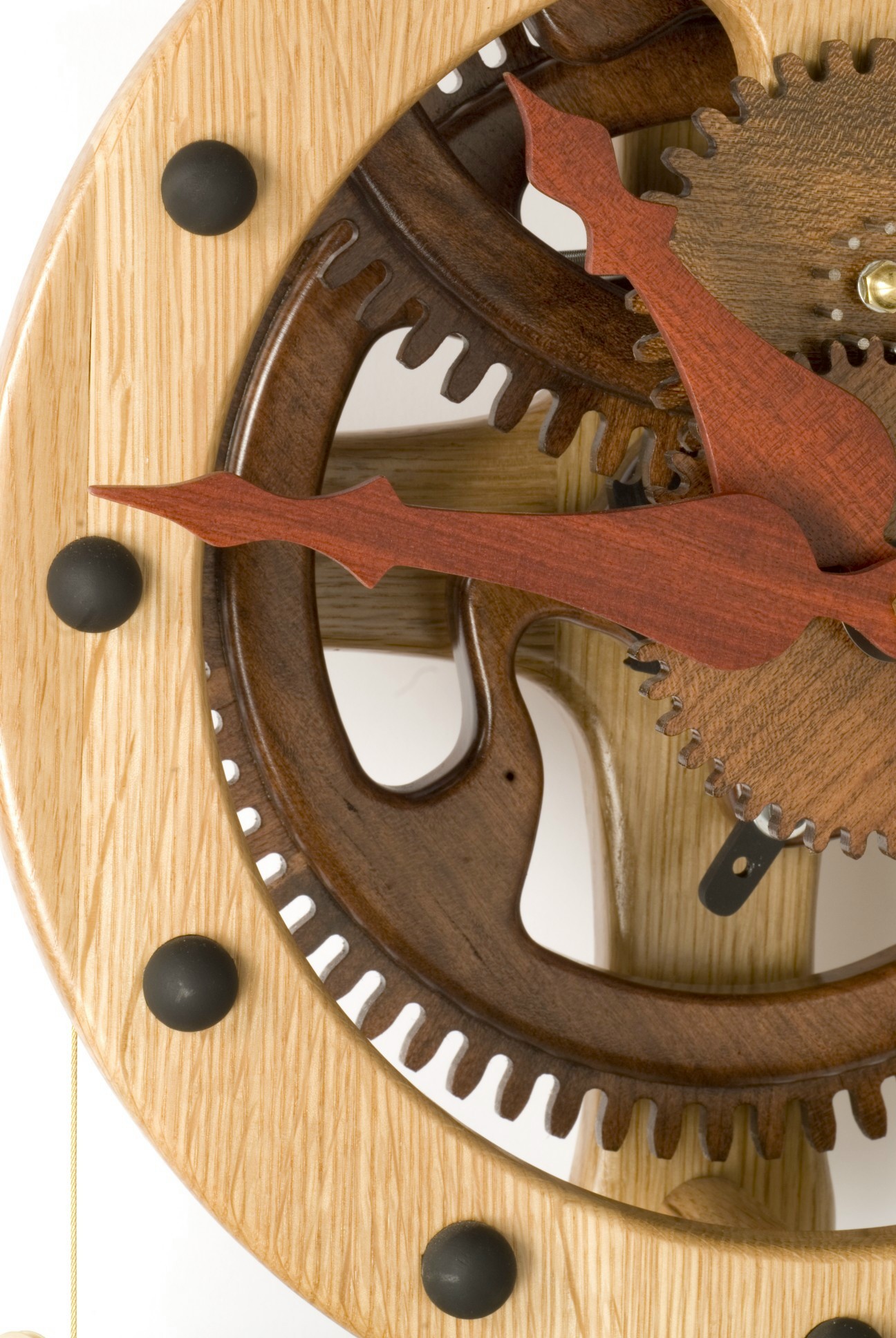wooden gear clock

