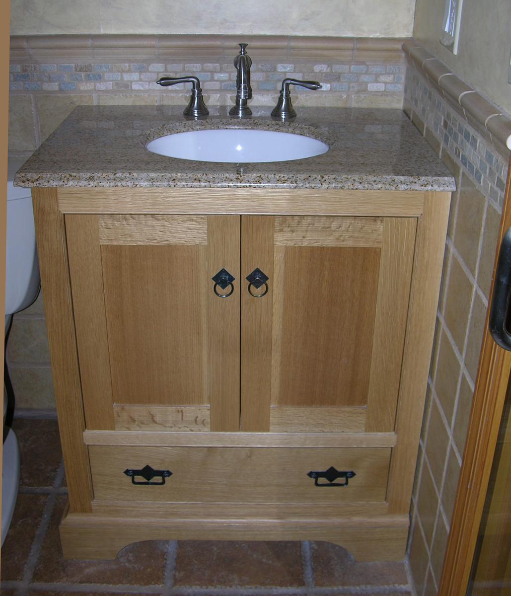 Rift Oak Bath Cabinets