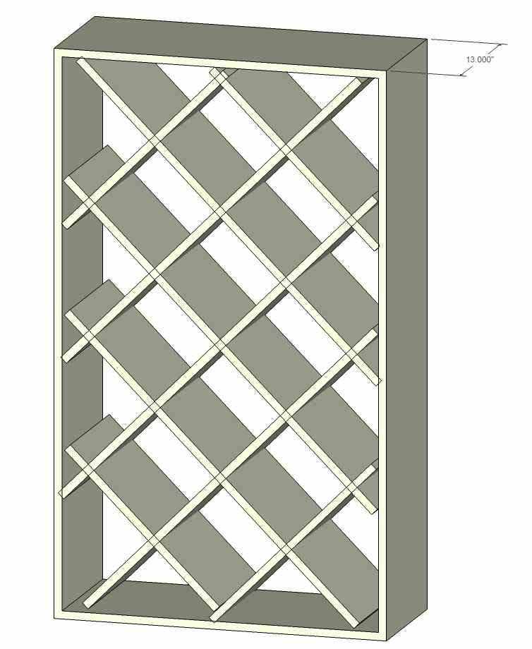 Download Diamond Shaped Wine Rack Plans PDF diy bookshelf design