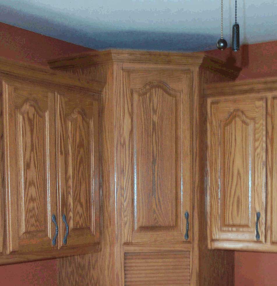 suspended cabinets millwork section elevation