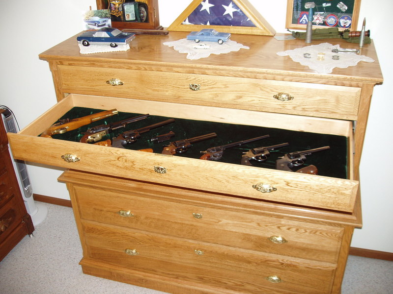Gun Cabinet Disguised As A Dresser