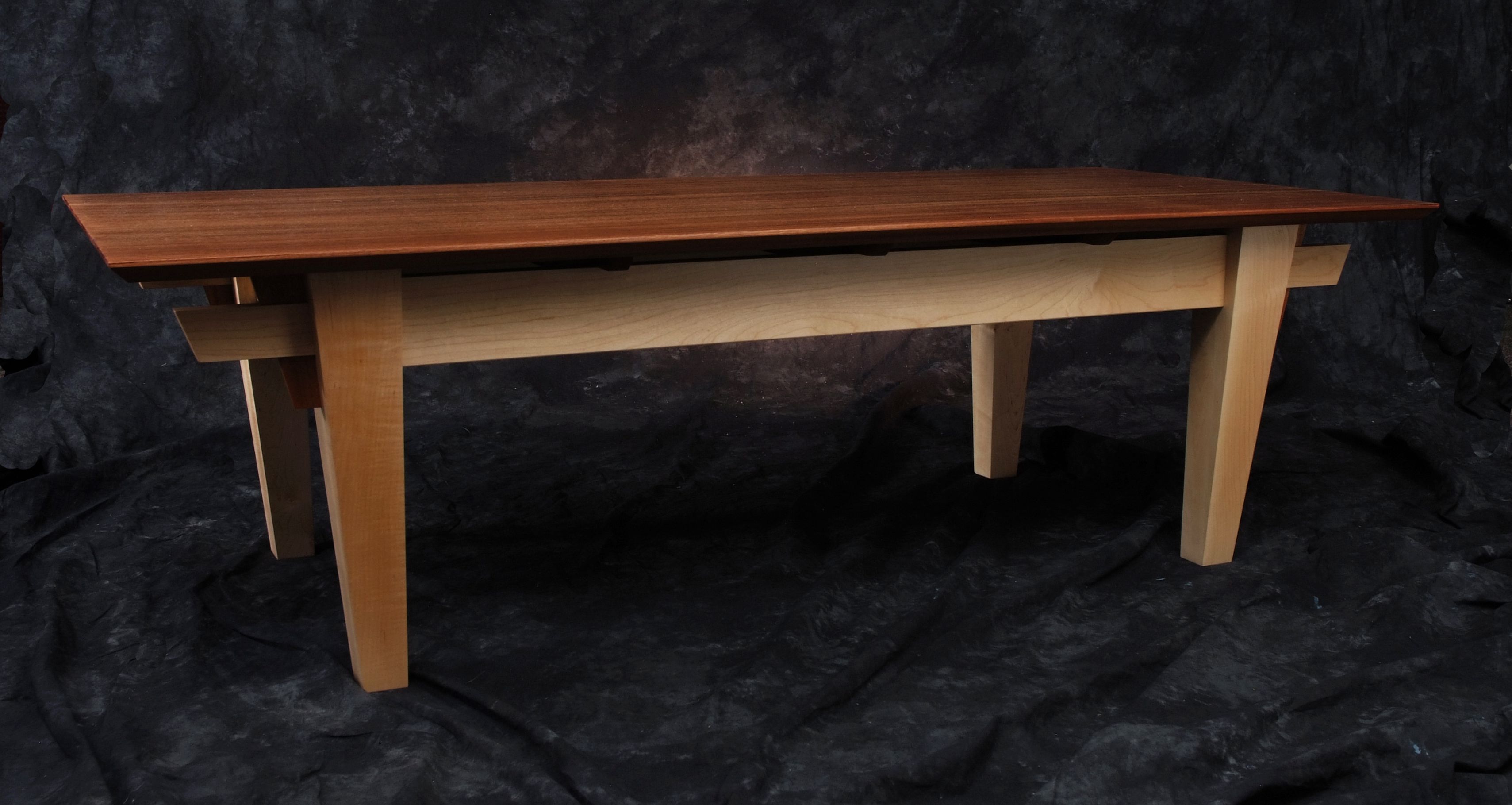 Sapele and Hard Maple Coffee Table