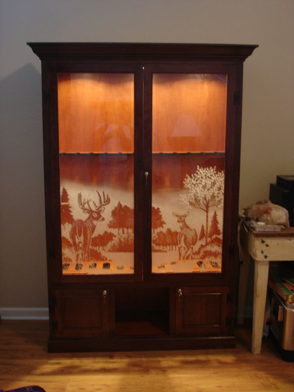 Cherry Gun Cabinet