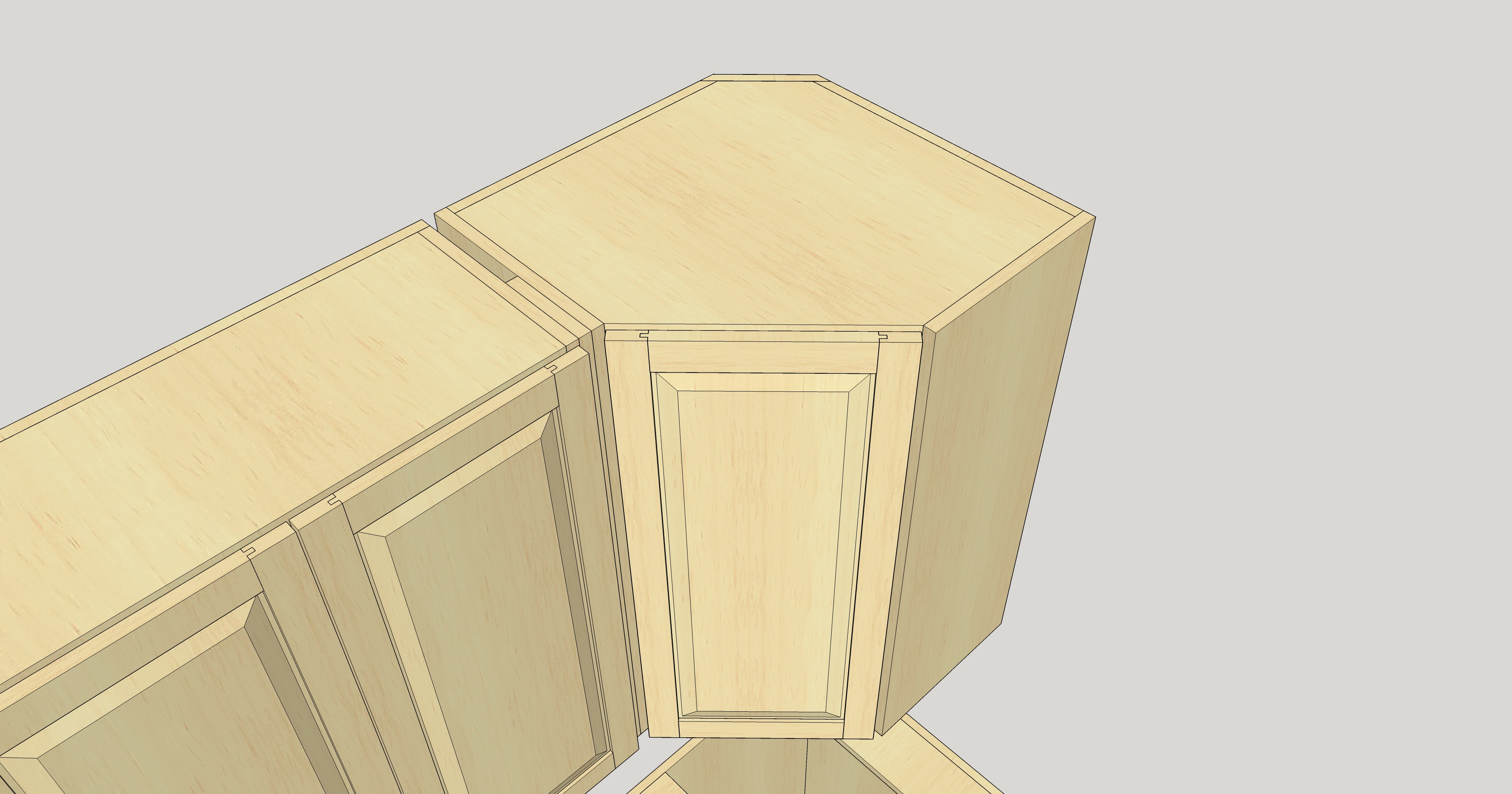 Frameless Upper Corner Cabinet Woodweb S Cabinetmaking Forum