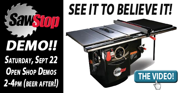 SawStop Demo Phila Pa 9 22 12