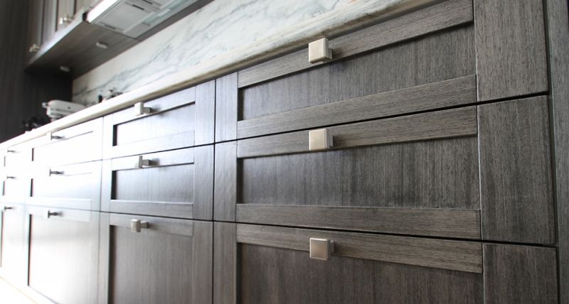 Achieving A Gray Finish On Cherry Cabinets, How To Whitewash Cherry Cabinets