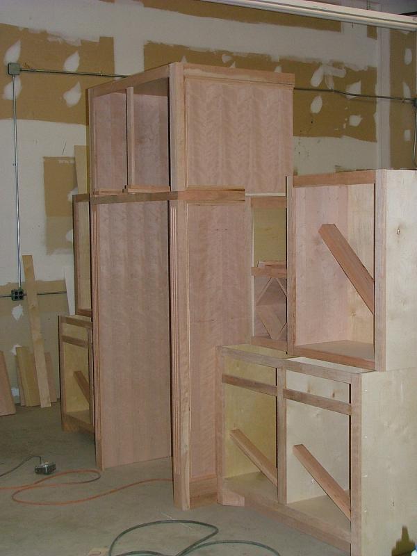 Full Height Refrigerator Cabinet Construction