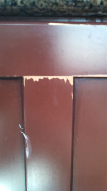 Paint Peeling Off Manufactured Cabinets