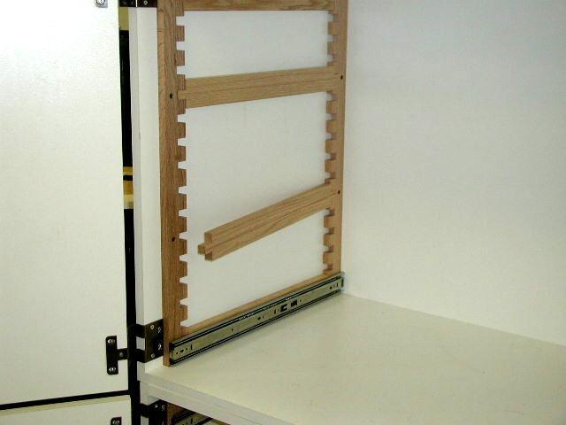 Adjustable Height Pull Out Shelving