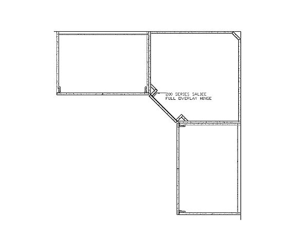 Frameless Corner Cabinet Design And Hinge Options