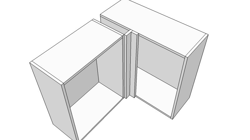 Blind Corner Cabinet Face Frame Detail, How To Install Upper Corner Cabinet