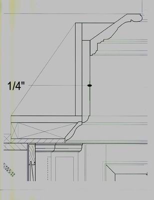 Built Up Crown Molding Configuration