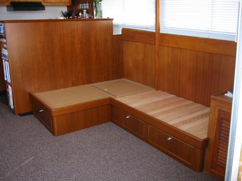 Custom Built-In Seating for a Boat