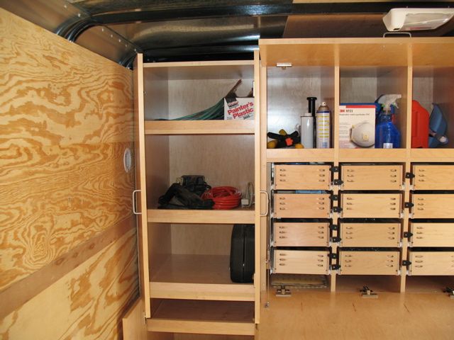 Tricked Out Job Trailers, Work Trailer Shelving